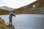 Odběr zooplanktonu - Tatry Zooplankton sampling